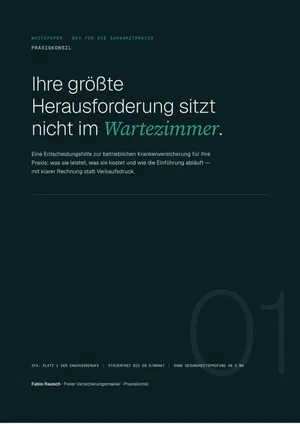Titelseite: bKV für die Zahnarztpraxis